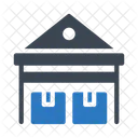 Warehouse Factory Boxes Icon