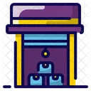 Warehouse Package Shipping Icon