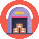 Warehouse Boxes Packaging Icon