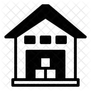 Warehouse Logistics Building Icon
