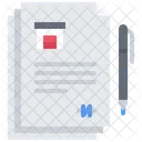 Warehouse Lease Paper  Icon