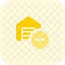 Warehouse Minus Remove Package Remove House Icon