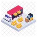 Depot Storehouse Warehouse Office Icon