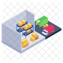 Depot Storehouse Warehouse Parcels Icon