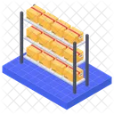 Warehouse Product Shelf Rack Product Storage Icon