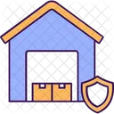 Warehouse Protection Warehouse Security Warehouse Safety Icon