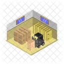 Warehouse Room Parcel Box Icon