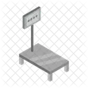 Warehouse Scale Logistic Courier Icon