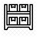 Warehouse Shelf Inventory Rack Stockroom Icon