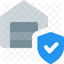 Warehouse Shield Package Shield Package Security Icon