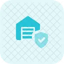 Warehouse Shield Package Shield Package Security Icon