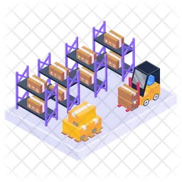 Warehouse Supply Chain  Icon