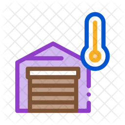Warehouse Temperature  Icon