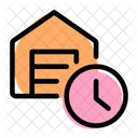 Warehouse Time Storage Time House Time Icon