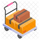 Warehouse Trolley Cart Icon