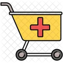 Medizin Einkaufen Kart Symbol