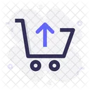 Einkaufswagen Shop Pfeil Nach Oben Symbol
