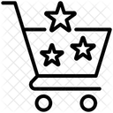 Warenkorb Sterne  Symbol