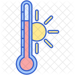 Warm Icon - Download in Colored Outline Style