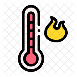 Warm Icon - Download in Colored Outline Style