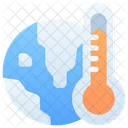 Warm Earth Thermometer Icon