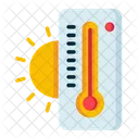 Hitze Hohe Temperatur Thermometer Symbol