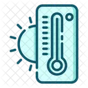 Hitze Hohe Temperatur Thermometer Symbol