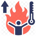 Warming Up Exercise Burn Icon