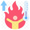 Warming Up Exercise Burn Icon