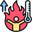 Warming Up Exercise Burn Icon