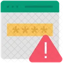 Cyber Crime Warning Icon