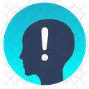 Warning Attention Head Icon