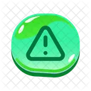 Button Glossy Warning Icon
