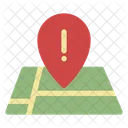 Flat Map Navigation Icon