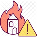 Warning about flame danger  Icon