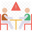 Discuss Error Business Meeting Meeting Icon