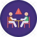 Discuss Error Business Meeting Meeting Icon