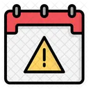 Warning Day Date Calender Icon