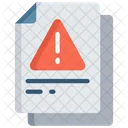 Warning Document Error Note Icon
