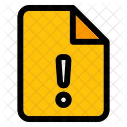 Warning File  Icon