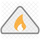 Warning Flame Fire Danger Icon