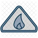 Warning Flame Fire Danger Icon