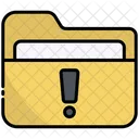 Warning Folder Files Icon