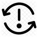 Interface Arrows Synchronize Warning Arrow Fail Notification Sync Warning Failure Synchronize Error Icon