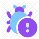 Warning Bug Virus Icon