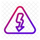 Warning High Voltage Electric Hazard Icon