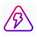 Warning High Voltage Electrical Hazard Icon