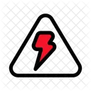 Warning High Voltage Electrical Hazard Icon
