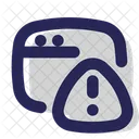 Warning Spam Website Icon