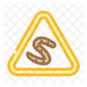 Warning Worm Parasite Icon